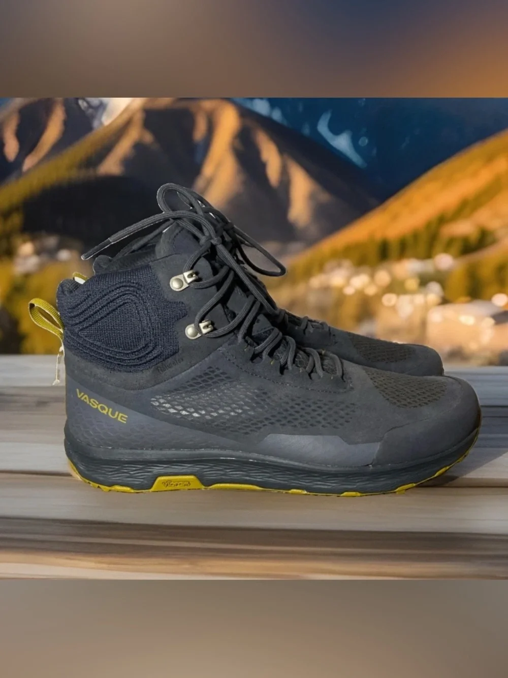 Vasque Breeze LT NTX Men's 11.5Hiking Shoes Mid Running Trail Blue Vibram